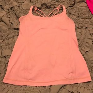 Lululemon light pink tank size 8